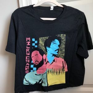 Milky Chance cropped band tee
